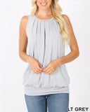 Sleeveless Round Neck Top