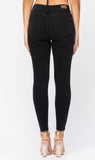 Black Leopard Patch Jeans