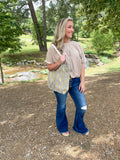 Foil Pineapple Tote Beach Bag