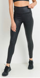 High Waist Foil Leggings