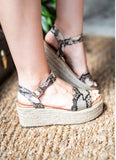 Snake Platform Sandal
