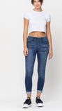 Cello Pull On Skinny Jeans Dark Denim