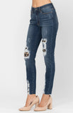 Plus Leopard Patch Skinny