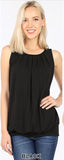 Sleeveless Round Neck Top