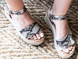 Snake Platform Sandal