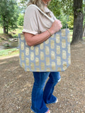 Foil Pineapple Tote Beach Bag