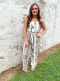 Snake Print Jumpsuit