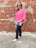 Mercedes Beaded Stripe/Crossbody Clutch