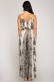 Snake Print Jumpsuit