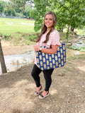 Foil Pineapple Tote Beach Bag