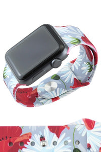 Daisy Floral Print Watch Band