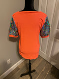 Coral Spangle Top