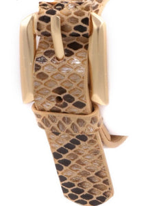 Snake Print Buckle Bracelet