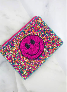Travis Smiley Face Pouch