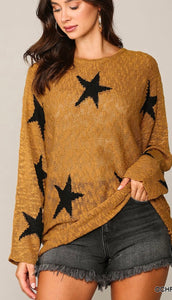 Gold/Black Star Sweater