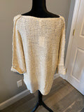 Plus Solid 3/4 Sleeve Sweater
